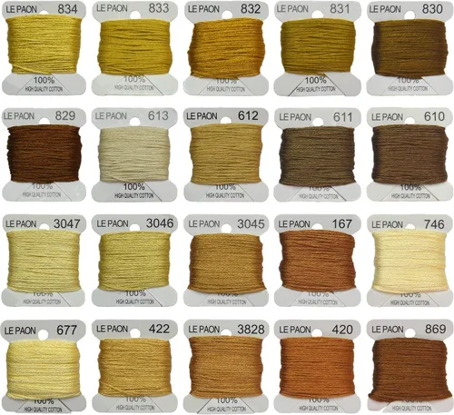 Miniatura 11 de Bobinas de hilo para bordar, hilos de punto de cruz, pulseras de la amistad, hilo dental para manualidades, 20 bobinas por paquete, hilo de bordar