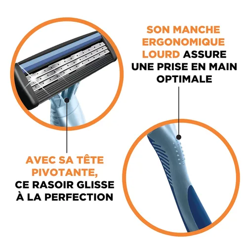 Miniatura 11 de BiC Flex 3 - Afeitadora desechable para hombre (4 unidades), paquete de de 3