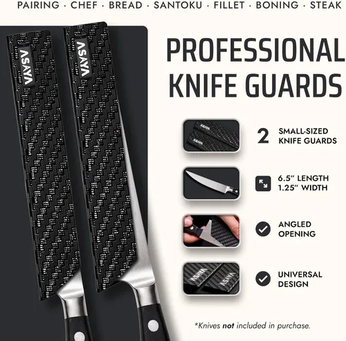 Miniatura 2 de Asaya Protectores profesionales para filos de cuchillo, dos fundas universales para cuchillos Streak, 6 x 1 pulgada, extra resistente, plástico ABS