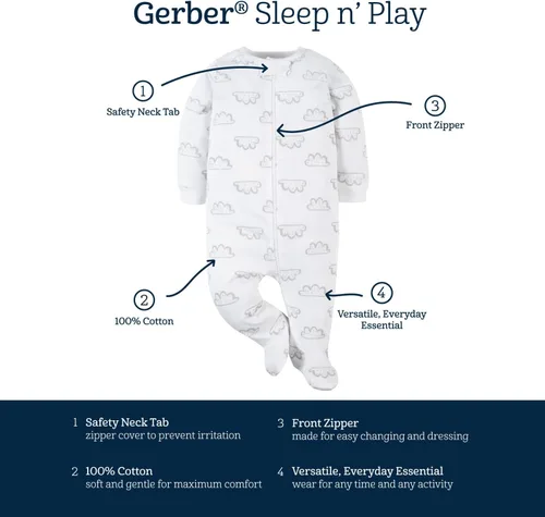 Miniatura 6 de Gerber Sleep N Play - Paquete de 2 para bebé niño
