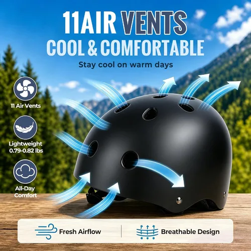 Miniatura 5 de Casco de bicicleta para niños, casco para niños y niñas de 1-3/2-4/3-5/5-8/8-14 años, ajuste ajustable y ligero, seguridad multideportiva