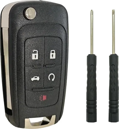 Miniatura 7 de Carcasa de repuesto para llavero compatible con Chevrolet Chevy Equinox Sonic GMC Terrain, control remoto de entrada sin llave para llave de coche
