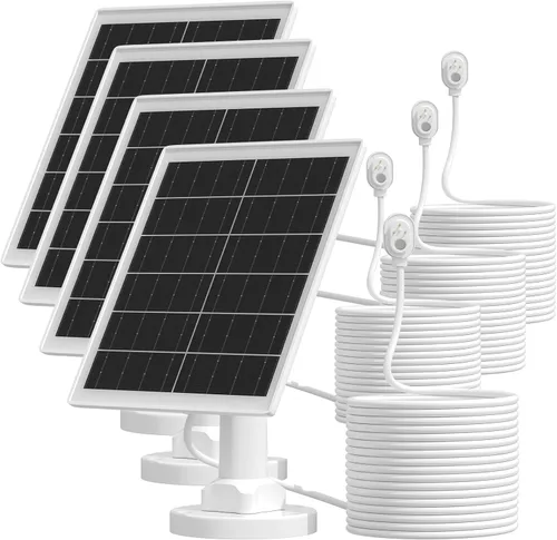Miniatura 8 de Paquete de 3 cargadores de panel solar compatibles con Arlo Pro 5S 2K/Arlo Pro 4/Arlo Pro 3/Arlo Ultra 2/Arlo Ultra/Go 2, con cable de carga Plateado