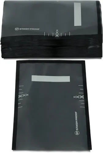Miniatura 9 de Bolsas de sellado al vacío de 8 x 12 pulgadas (100 unidades) de 5.5 mil (negro y transparente) – Sin BPA de grado comercial para almacenamiento