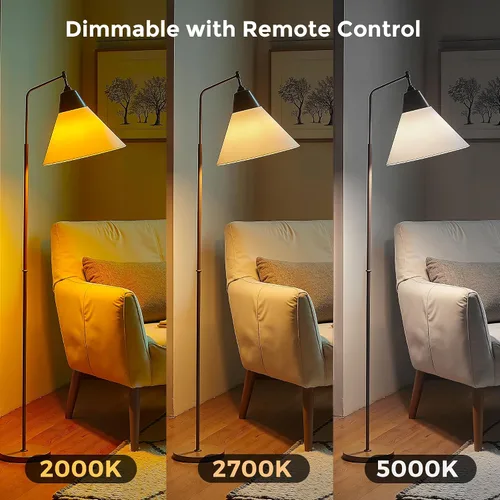 Miniatura 3 de L LOHAS LED Bombillas LED, Bombilla de Luz Ámbar para Ayuda del Sueño, A19 9W (Equivalente a 60 Vatios), Bloqueo de Luz Azul, Bombillas Regulables