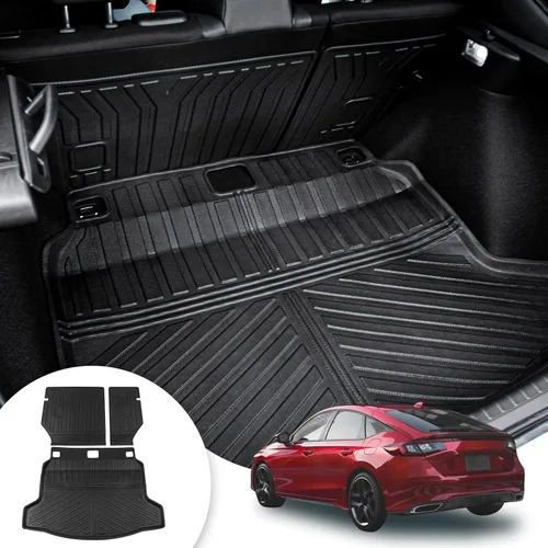 Miniatura 8 de Alfombrillas para Piso Compatibles con Honda Civic Sedán 2022-2025 2026 (No para Hatchback) Alfombrilla para Maletero, Alfombrilla de Carga, Forro