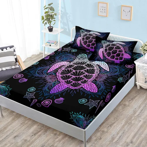 Miniatura 14 de HOSIMA Ropa de cama náutica, sábana bajera ajustable de anclaje de velero, cama individual en una bolsa para niños, decoración de habitación