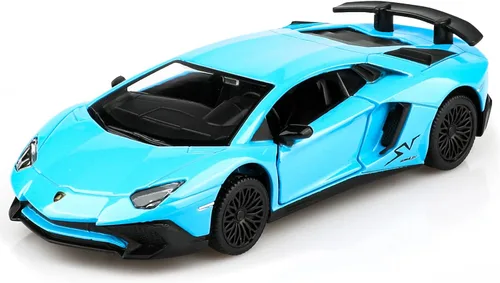 TOKAXI - Modelos de coches fundidos a presión a escala 1/36 LP750-4 SV, coches de juguete con tracción hacia atrás, regalos de coches para niños y