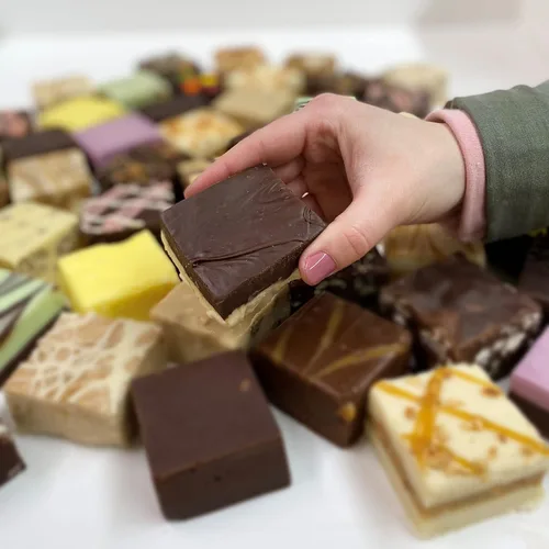 Miniatura 3 de Valley Fudge, pastel de queso de chocolate, dulce de azúcar artesanal fresco, mantequilla real, caramelo gourmet, paquete de una libra