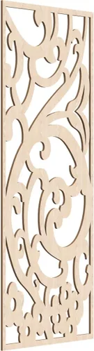 Miniatura 48 de Bridgewater - Paneles de pared decorativos de madera con calado, 9 3/8 pulgadas de ancho x 24 3/8 pulgadas de alto x 1/4 de alto, nogal