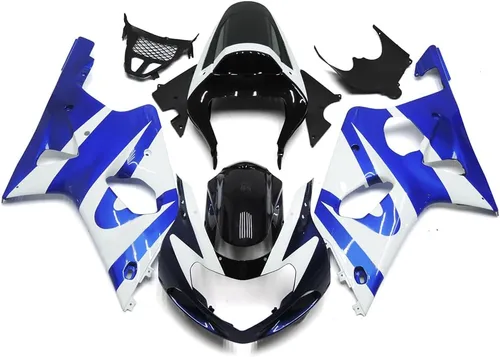 Miniatura 170 de Kit de carenado de inyección azul, negro y blanco para Suzuki GSXR600 GSX750 2006 2007 GSXR 600 GSX-R750 06 07 ABS Carenado de plástico completo