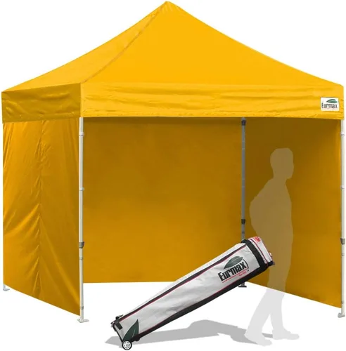 Miniatura 47 de Eurmax Tienda de campaña desplegable de 8 x 8 de Estados Unidos, con bolsa rodante patentada sin puntas, 4 paredes extraíbles con cremallera, toldo