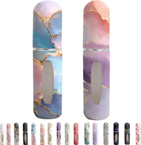 Miniatura 19 de Botellas de perfume atomizador recargable para viaje – Mini rociador portátil a prueba de fugas para colonia y aceites esenciales, botellas