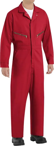 Red Kap Mono de algodón con cremallera frontal para hombre