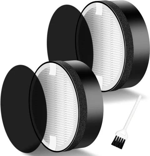 Filtro de reemplazo LV-H132 compatible con el purificador de aire LEVOIT LV-H132, 3-en-1 Pre, HEPA H13 auténtico, sistema de filtración de carbón