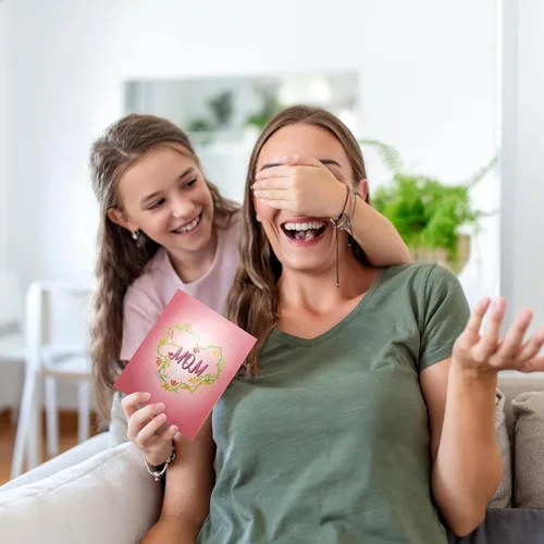 Miniatura 2 de Tarjeta desplegable 3D para el día de la madre. Regalo de cumpleaños con tarjeta de notas y sobre, perfecto para cumpleaños, agradecimiento al