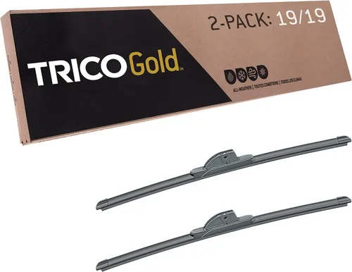 Miniatura 49 de TRICO Gold 21" + 19" Juego de 2 limpiaparabrisas de repuesto automotriz de primera calidad, limpiaparabrisas de haz para lado del pasajero