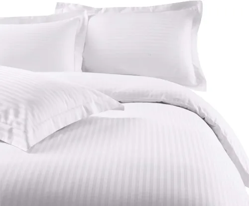 Miniatura 27 de sheetsnthings Juego de ropa de cama a rayas de 300 hilos, 100% algodón, 5 piezas, tamaño individual, extra largo, XL, color negro, 3 piezas y 2