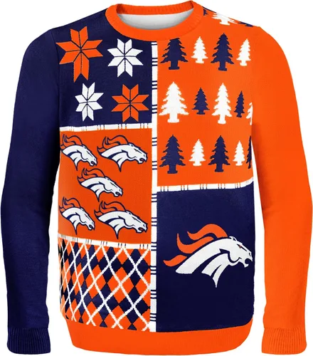 Miniatura 23 de FOCO NFL Unisex-Adult NFL Busy Block Ugly Sweater Bloque ocupado