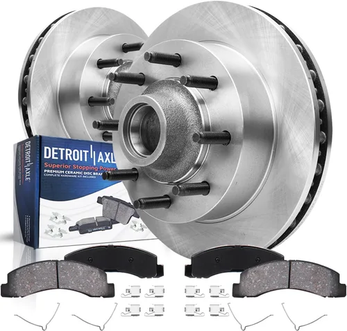 Miniatura 23 de Detroit Axle - Kit de freno trasero para Toyota Tacoma 2005-2019 de 6 orejetas, tambores de freno de disco, zapatas de freno semi-metálicas