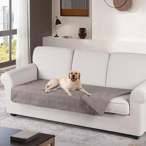 Miniatura 21 de TAOCOCO Funda de cojín de sofá 100% impermeable reversible, funda de asiento de sofá para perros y mascotas, funda de sofá biplaza para sofá