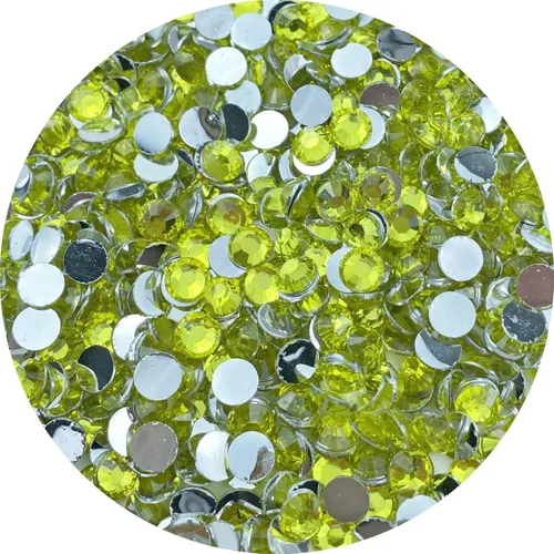 Miniatura 12 de 3000 diamantes de imitación de resina de 0.197 in con parte trasera plana redonda negra para manualidades, diamantes de imitación brillantes
