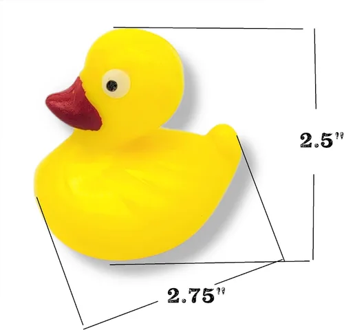 Miniatura 6 de Coloridos patitos flotantes con peso (paquete de 12) flotador de plástico para estanque de patos. (2.75 pulgadas) divertido juguete de juego