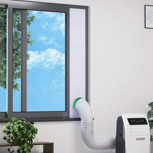 Miniatura 9 de Air Jade Kit de ventana de aire acondicionado portátil, kit de sellado de ventana aislado con ventilación de malla, kit de ventilación de CA