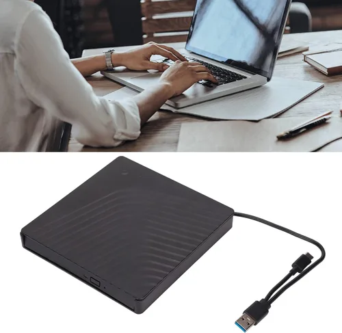 Miniatura 7 de VBESTLIFE Unidad óptica portátil,para unidad SATA de 0.500 in/0.374 in,Unidad externa desmontable USB3.0/USB2.0 5 Gbps, lector de unidad de CD