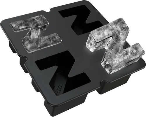 Miniatura 22 de Molde personalizado para cubitos de hielo Letra N - Molde de hielo de silicona con letras para moldes de cubitos de hielo personalizados y moldes