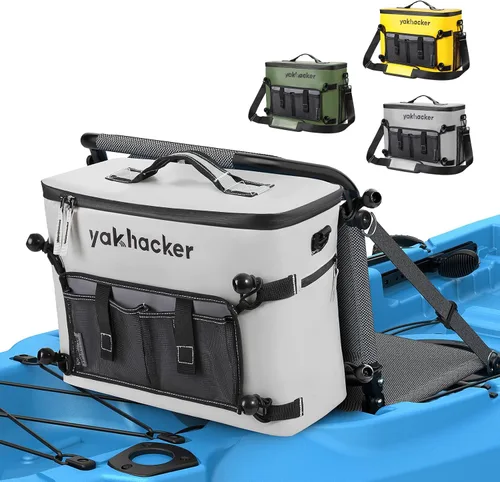 Yakhacker - Enfriador para kayak, enfriador impermeable para respaldo de asiento de kayak con asientos estilo silla de jardín, bolsa enfriadora de