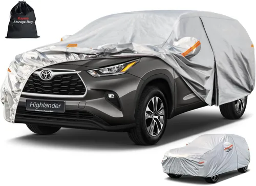 Miniatura 91 de Kayme - Cubierta completa impermeable de 6 capas para automóvil, apta para todo clima, protección para exteriores contra lluvia, rayos ultravioleta