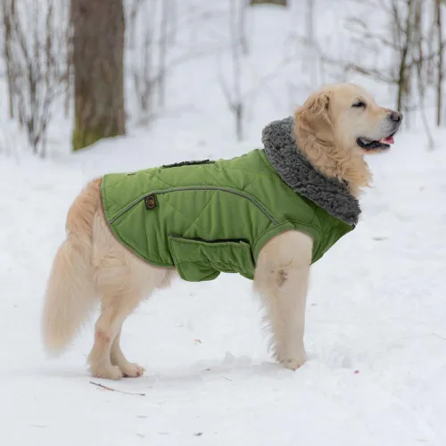 Miniatura 6 de EMUST Chaquetas de invierno para perros, abrigos de clima frío para perros, chaquetas de invierno suaves para perros medianos y grandes, chaleco