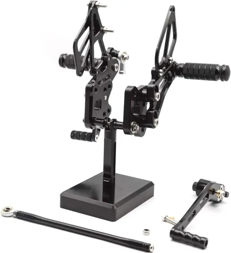 FXCNC Juego de estriberas ajustables CNC para motocicleta, reposapiés trasero compatible con GSX-R GSXR 600 750 GSXR600 GSXR750 GSX-R600 GSX-R750