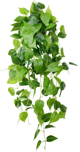 LOYWREE Plantas Artificiales de 35.4 Pulgadas en Maceta Negra Plantas Colgantes Falsas Realistas en Maceta con Hiedra Artificial y Pothos - Ideal