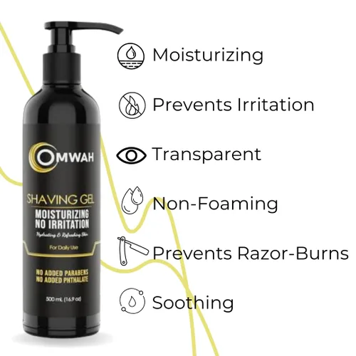 Miniatura 2 de OMWAH Gel de afeitar Barber Gel de afeitado recto (16.9 oz)