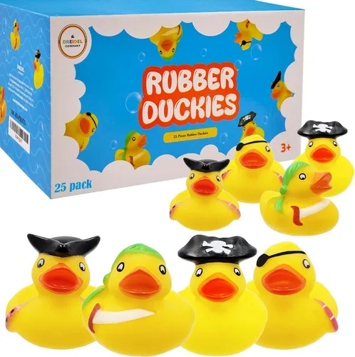 Miniatura 11 de Juguete de pato de goma pirata de San Patricio, paquete de 6 patos para niños, proyectos de cumpleaños de baño, regalos para baby showers, aula