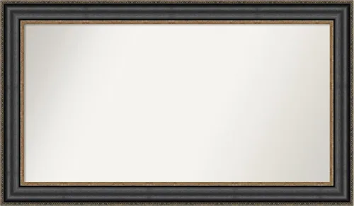 Miniatura 657 de Amanti Art Espejo personalizado, espejo de baño negro puente, espejo de pared o espejo de tocador de baño sobre el fregadero (26 x 26 pulgadas)