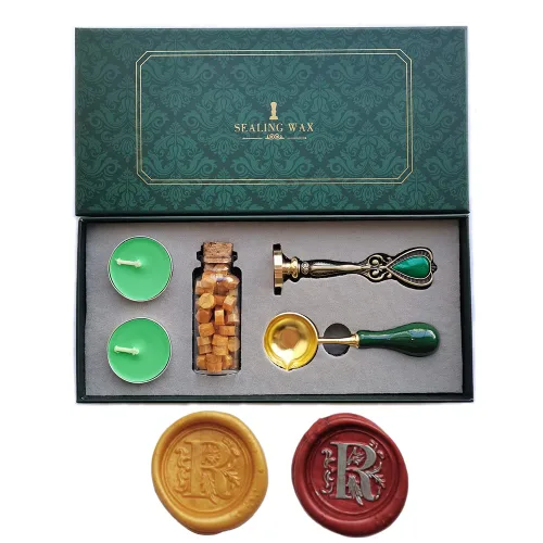 Miniatura 8 de Fancy Letters S - Juego de sellos de cera personalizados, sello de cera para tarjetas de cartas invitaciones letras S