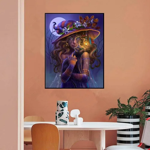 Miniatura 3 de MMAHD Kits de pintura de diamantes para adultos, bricolaje 5D redondo, arte de diamantes de diosa, perfecto para relajación y decoración de pared
