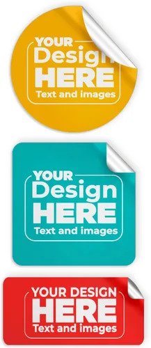 Miniatura 9 de EGD Etiquetas adhesivas de vinilo personalizadas (paquete de 120), nombre de texto, imagen, foto, ideal para startups, restaurantes de entrega