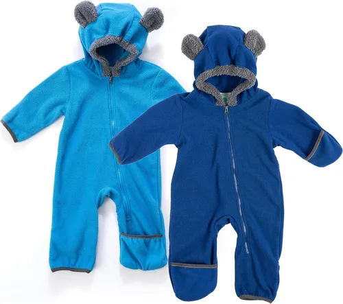 Miniatura 85 de Enterizo de vellón para bebé, rómper de una sola pieza con capucha para niños, ropa para exteriores, chaqueta infantil