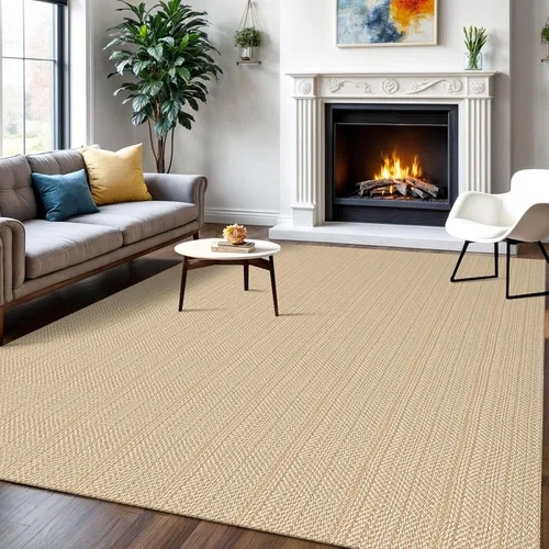 Miniatura 196 de IOHOUZE Alfombra de Área Lavable 4x6 Antideslizante con Respaldo de Goma Alfombras Tejidas para Entrada Interior Alfombras de Dormitorio Alfombra