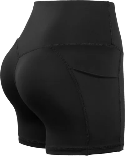 Miniatura 2 de CADMUS Womens High Waist Yoga Shorts Spandex Running Side Pockets