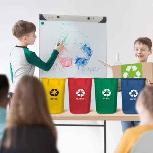 Miniatura 4 de Acrimet cubo de basura para reciclado 13 QT (4 unidades)
