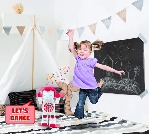 Miniatura 8 de LEXiBOOK Powerman primer juguete interactivo inteligente robot de aprendizaje para niños bailando juega música cuestionario números formas