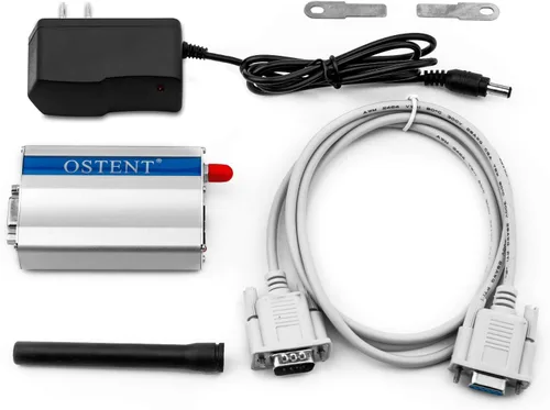 Miniatura 4 de OSTENT Módem GSM GPRS con Wavecom Q2403A módulo COM/RS232/puerto serie en comandos SMS MMS llamada de voz US Plug Adaptador de corriente