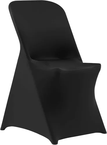 Miniatura 140 de VEVOR 150 fundas blancas para sillas de poliéster y elastano, fundas elásticas para bodas, fiestas, comedor, banquetes, sin pinzas, 150
