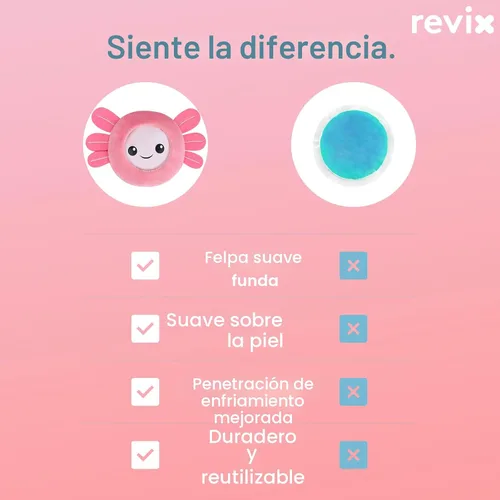Miniatura 8 de REVIX Paquetes de hielo para niños - Bolsas de gel frías reutilizables para niños pequeños y bebés, cubiertas de tela suaves con 4 lindos diseños