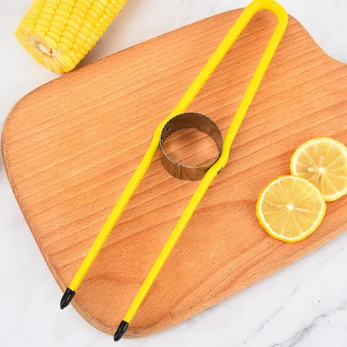 Miniatura 7 de Happyyami 2 peladores de maíz de acero inoxidable, ergonómicos para una fácil eliminación del grano del maíz en la mazorca, accesorio de cocina